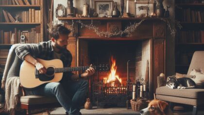Fireplace Acoustic Romance002